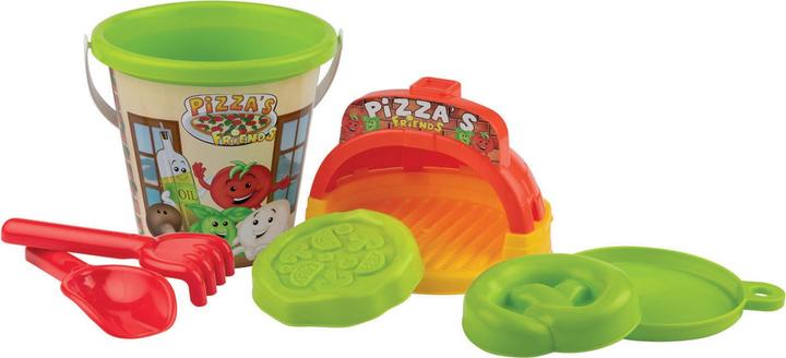 Simba Eimer-Satz der Sandpizza-Herstellung