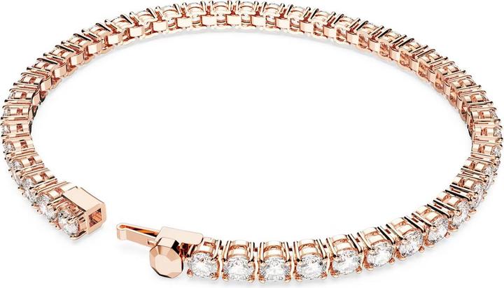 Image du produit Swarovski Matrix Tennis Bracelet rond blanc or rose (17.50 cm, Métal Swarovski)