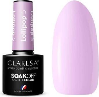 Immagine prodotto Claresa Smalto per unghie UV Lollipop 5ml - Confezione da 5 (Porpora, Vernice UV gel)