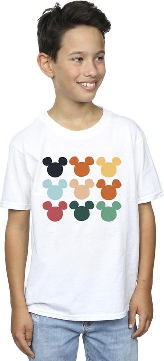 Immagine prodotto Disney Mickey Mouse Heads Square Maglietta Ragazzi (140, 146)