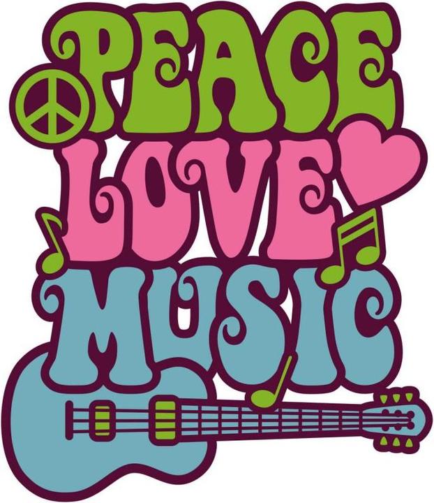 Produktbild Trenddeko Peace Love Music 1 (100 x 116 cm, 120 x 140 cm, 60 x 69 cm, 80 x 93 cm, 40 x 46 cm)