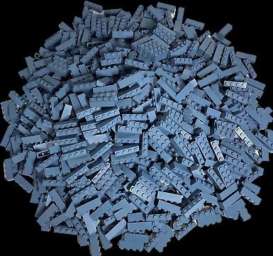 Produktbild LEGO 1x4 Steine Sandblau - 50 Stück - Sandblue bricks 3010 (LEGO Zubehör)