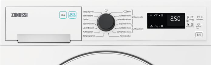 Image du produit Zanussi ZDH 8450 WZ Sèche-linge avec pompe à chaleur8kg A++ Écran LED (8 kg, Gauche)