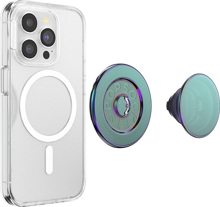 Image du produit PopSockets PopGrip Round pour MagSafe - Bague d'adaptation pour MagSafe incluse - Socle extensible et