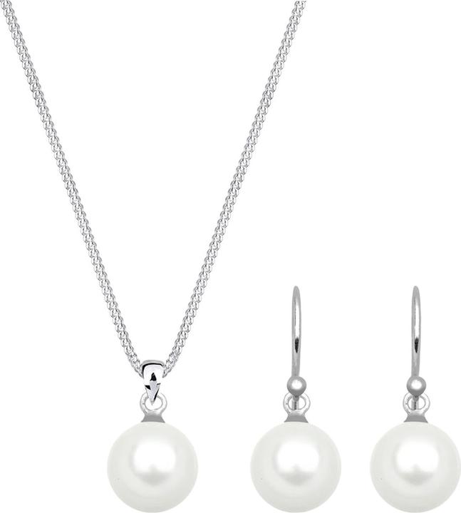 Immagine prodotto Elli Set di gioielli con nucleo di perle in argento 925 Idea regalo (Argento 925)