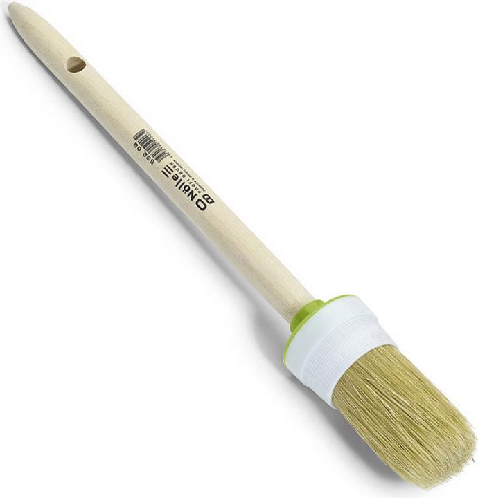 Actual product image HP Autozubehör Ring brush size 10 bristle length 45 mm 40 mm light mixed bristle raw wooden handle (40 mm)