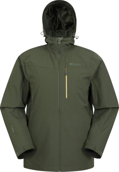 Actual product image Mountain Warehouse Mens Brisk Extreme Colour Block Waterproof Jacket (3XL)