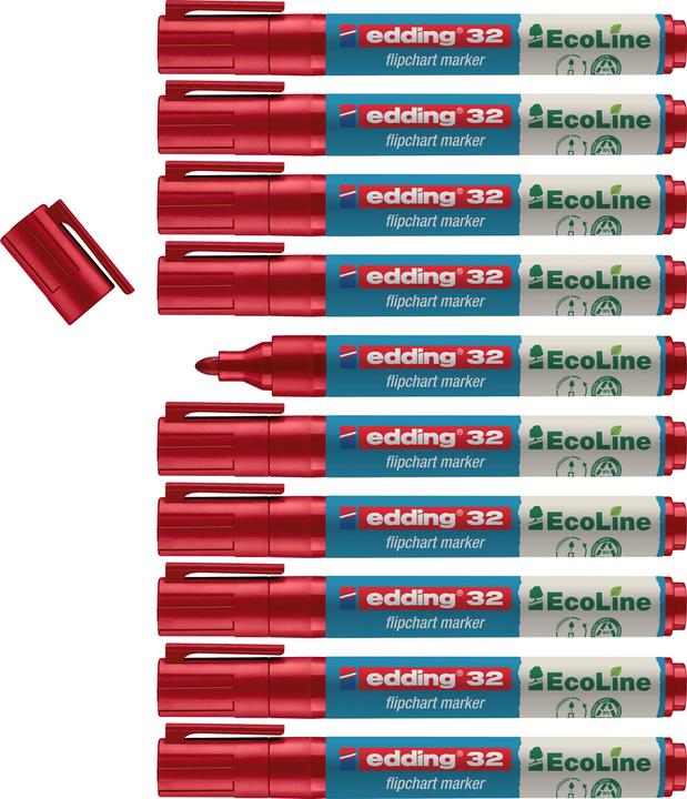 Image du produit Edding Tableau de conférence Marqueur 31 (Rouge, 3 mm, 1 x)