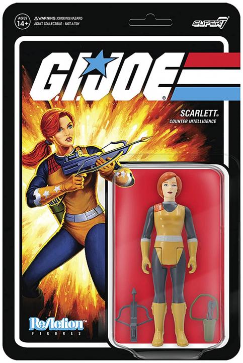 Actual product image Super7 G.I. Joe figurine ReAction Scarlett 10 cm