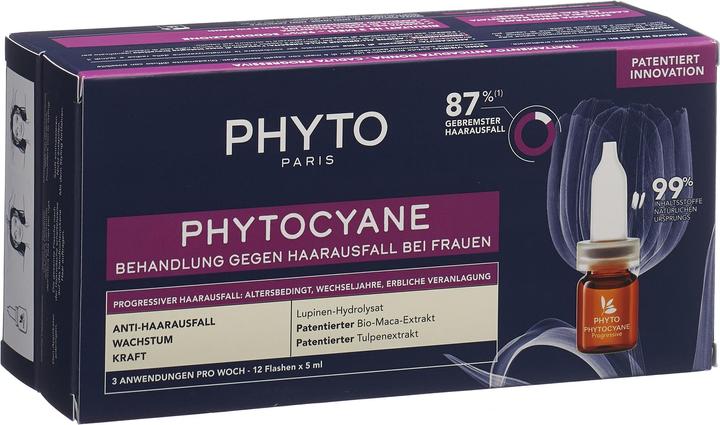 Produktbild Phyto Phytocyane Women Prog deutsch/italienisch 12 Fl 5 ml (5 ml)