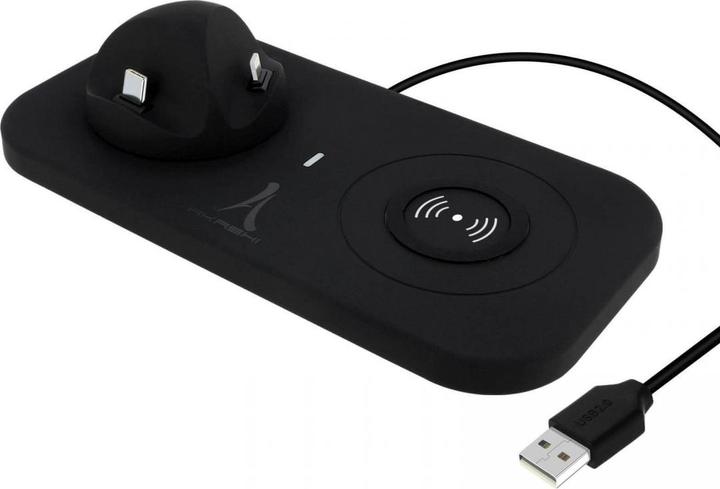 Produktbild Akashi USB-C / Lightning / Micro-USB / QI 4-in-1 Ladestation (10 W)