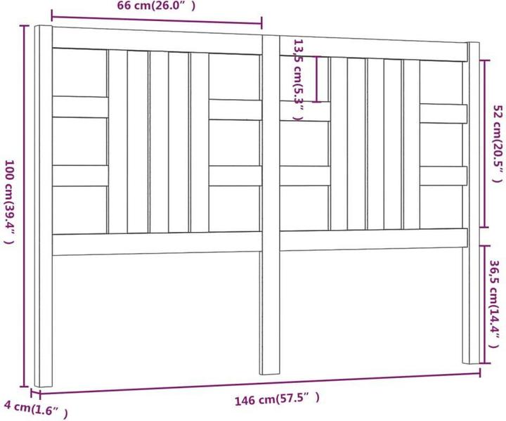 Actual product image VidaXL Lior (146 x 4 x 100 cm)