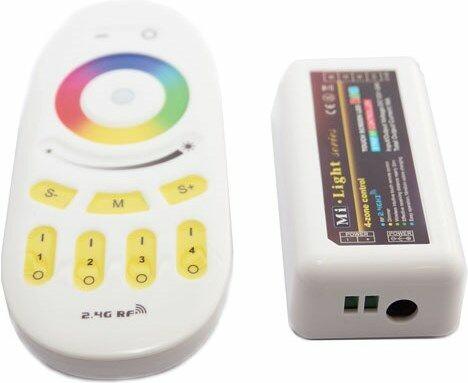 Image du produit Milight 4-Zone Set Touch Télécommande sans fil et récepteur RGBW Set