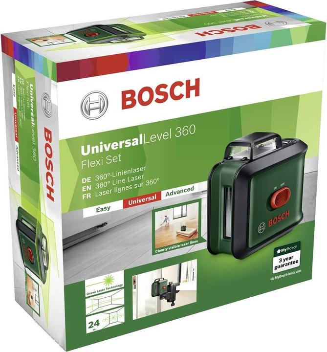 Actual product image Bosch Home & Garden UniversalLevel 360 Flexi Set
