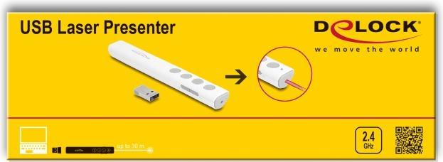 Actual product image Delock USB Laser Presenter white