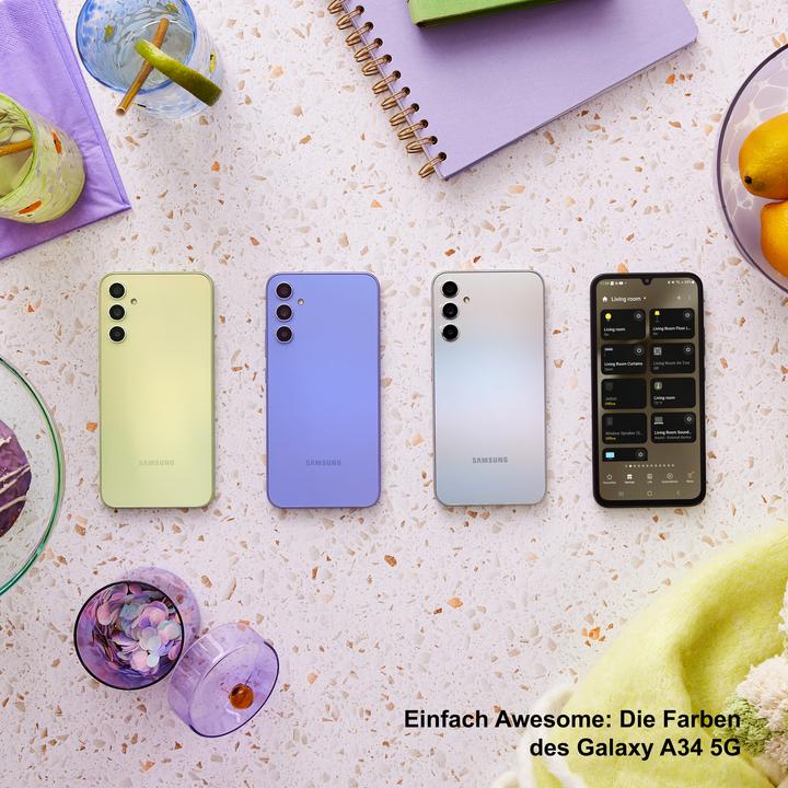 Immagine prodotto Samsung Galaxy A34 5G (128 GB, Awesome Violet, 6.60", Doppia SIM, 48 Mpx, 5G)