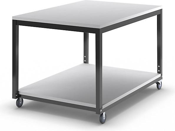 Produktbild eurokraft basic Tischwagen mit 2 Etagen, für Arbeitstisch-System WT, Breite x Tiefe 1000x700 mm (100 kg)