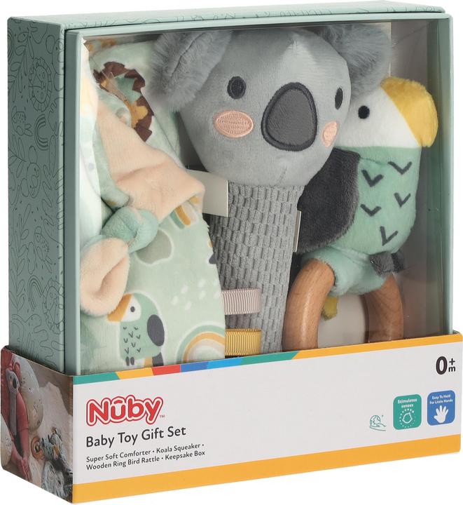 Image du produit Nuby Set bébé perroquet koala lion, 3 pièces