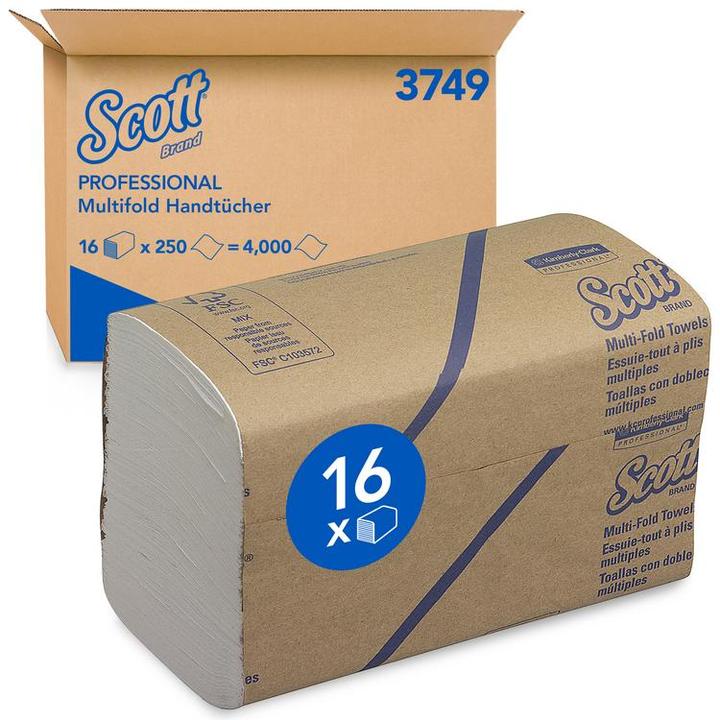 Produktbild Scott Handtuch Multifold 1-lagig weiss Airflex (4000 x)