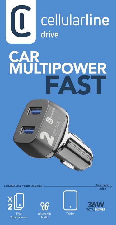 Actual product image Cellularline Car Multipower 2 PRO