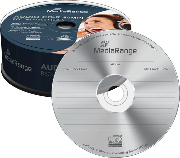 Image du produit MediaRange Cd-R (25 x)