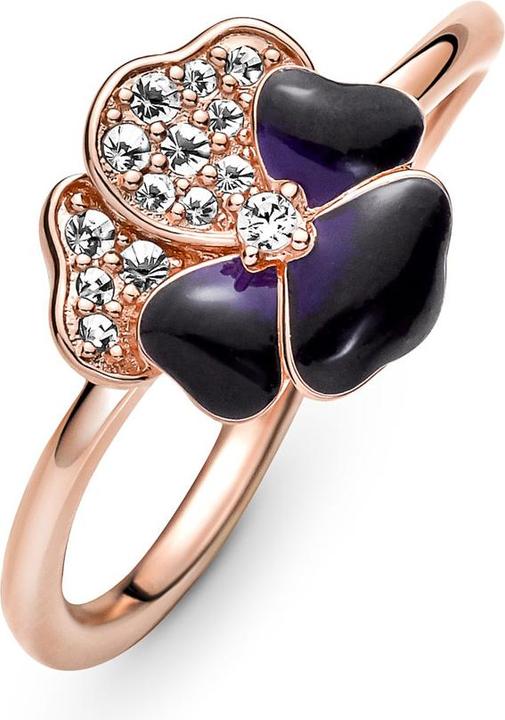 Produktbild Pandora Ring violettes Stiefmütterchen (52)