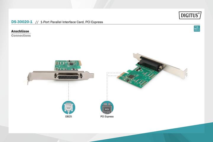Produktbild Digitus PCIexpress-Zusatzkarte Parallel
