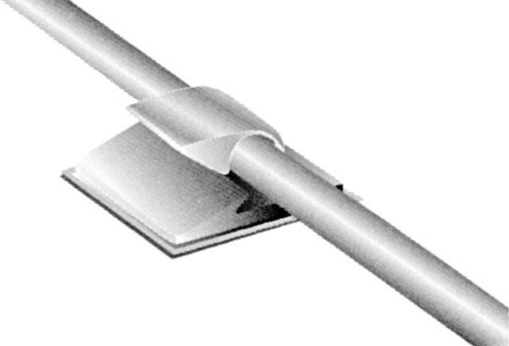 Image du produit Velleman ATTACHES DE CABLE AUTO-ADHESIVES - Ø 5.8 - 6.5 mm / 20 x 18 mm / 10 pcs.