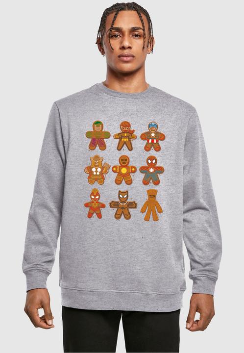 Actual product image Absolute Cult Marvel Universe - Christmas Gingerbread Avengers Crewneck - 116617 (L)