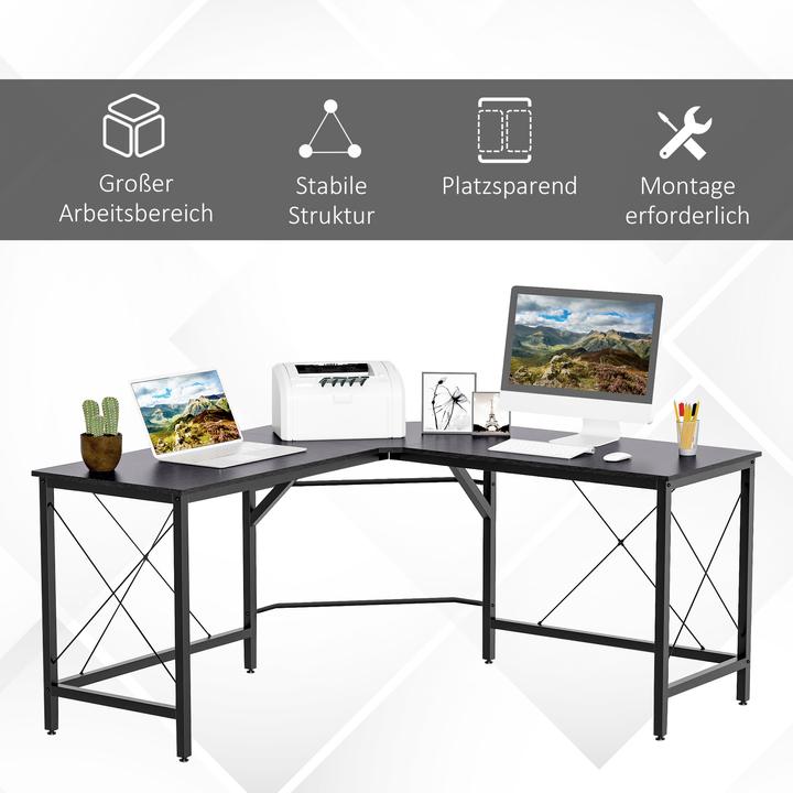 Produktbild Homcom Winkelschreibtisch (150 x 150 x 76 cm)