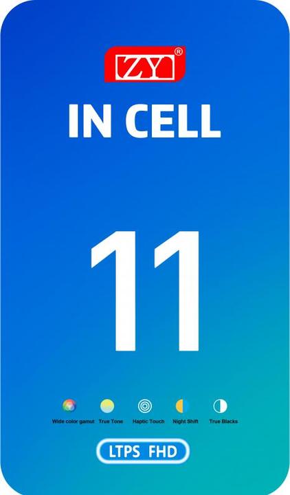 Image du produit Zy Display Unit für iPhone 11, In-Cell IC Version, Schwarz (iPhone 11)