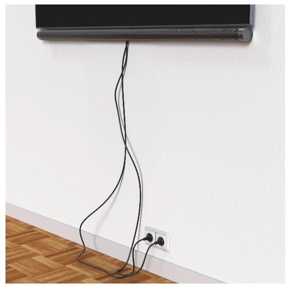 Actual product image Hama Metal cable duct, magnetic, 90 x 5.6 x 1.6 cm, black (Duct, 90 cm)
