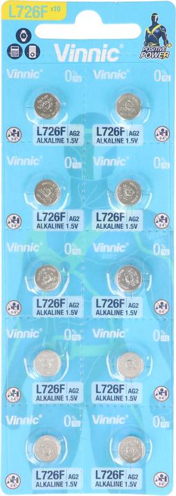 Productafbeelding Vinnic 10 Stück AG2, G2, AG2, L726, LR59 (1 Pcs., LR59, 25 mAh)