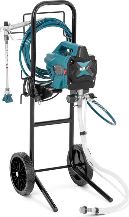 MSW Farbsprühsystem mobil 1,4 l/min 200 bar 15 m Schlauch Farbsprühgerät Farbsprüher