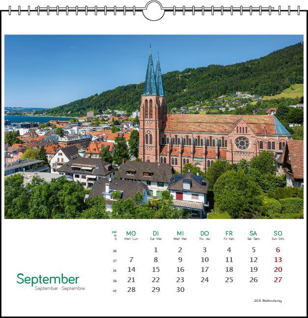 Actual product image stlicher Bodensee 2026 (17 x 17 cm, Hardcover, English, French)