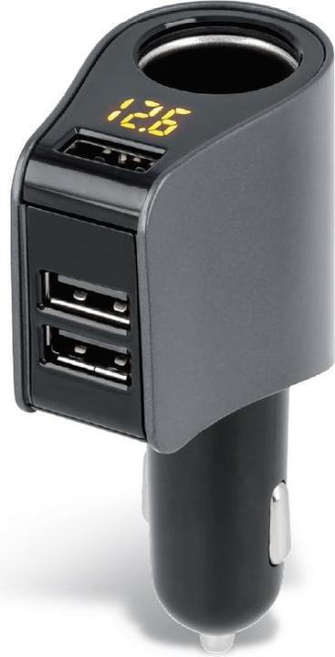 Actual product image Forever car adapter CSS-04 3x USB