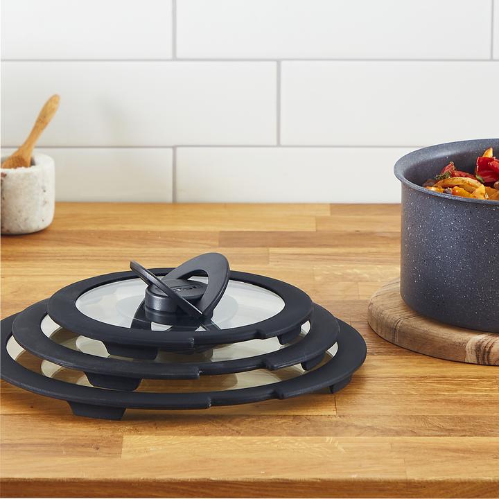 Produktbild Tefal Ingenio G6 Glasdeckel-Set 16/18/20cm (20 cm, Kunststoff, Glas)