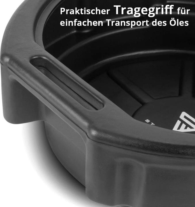 Image du produit Stahlwerk Ölauffangwanne 2er Set mit Abfüllstutzen 10 l flache, Auffangwanne