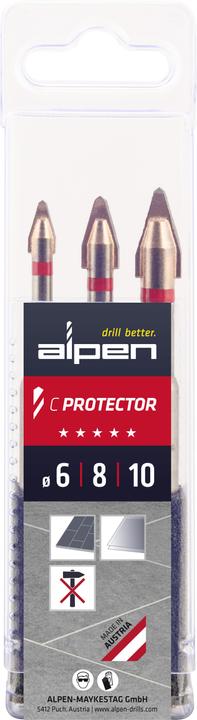 Actual product image Alpen Hochleistungsbohrer (6, 8, 10 mm)
