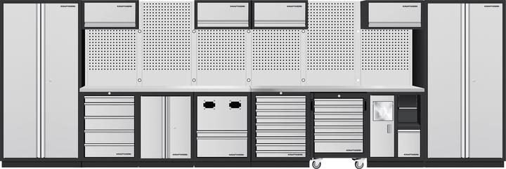 Immagine prodotto Kraftwerk Mobilio 8er Combi armadio da officina a muro in acciaio inossidabile (48.80 cm, 200 cm)