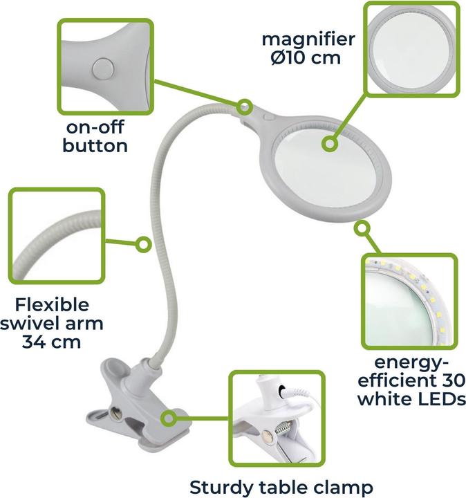 Actual product image Velleman Magnifier lamp