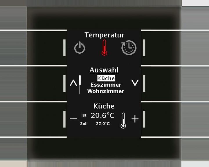 Actual product image MDT BE-GBZS.01S KNX glass control centre