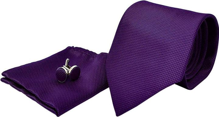 Immagine prodotto JTI Accessori per costumi | cravatta + fazzoletto + gemelli - Viola
