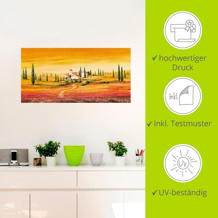 Image du produit Artland Paysage toscan de rêve S9KZ (100 x 50 cm)