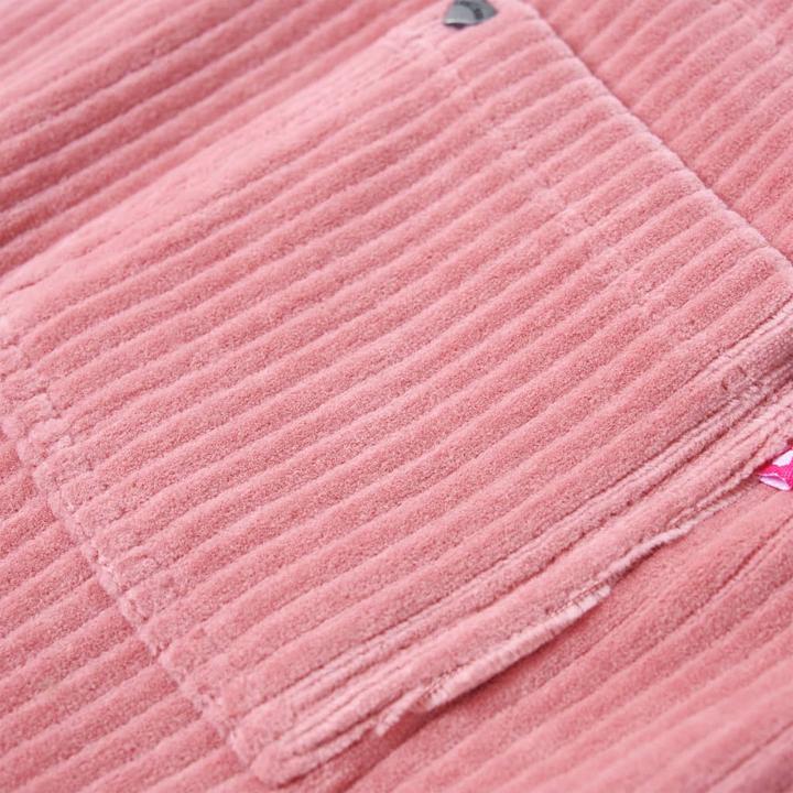 Produktbild VidaXL Kinder-Latzkleid Cord Hellrosa 116,Material: 58 % Baumwolle (116)