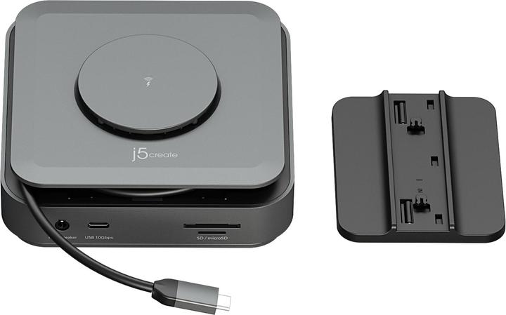 Actual product image j5Create JCD3199 USB-C® Dock Dual 4K HDMI™, Wired, USB 3.2 Gen 2 (3.1 Gen 2) Type-C, 2.0/2.1, 3.5 mm (USB-C, 1 Ports)
