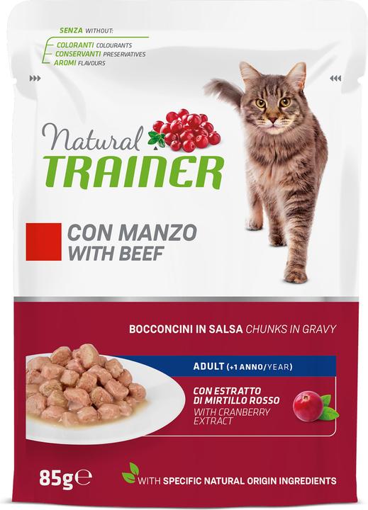 Actual product image Natural Trainer Feline Natural Adult Beef in Sauce (Adult, 12 pcs., 1020 g)