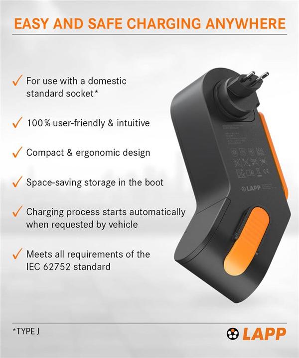 Image du produit Lapp Mobility Dock de mobilité (Type 2, 1.80 kW, 8 A, Type 13)