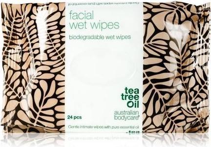 Image du produit Australian Bodycare Tea Tree Oil Facial Cleansing and Makeup Remover Wipes - 24 wipes (Chiffons de nettoyage)