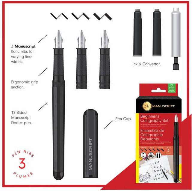 Produktbild Quantore Kalligrafiestifte Beginners, 3 Stk. (3 x)
